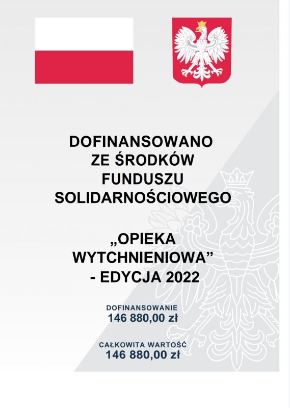 Program Opieka wytchnieniowa - edycja 2022 PLAKAT